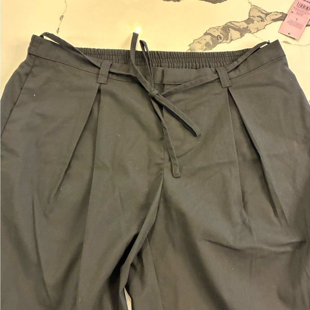 Wild Fable Black Wide Leg Belted Pants